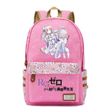 Anime Re:Life In A Different World From Zero Student Backpack