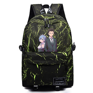 Re:Life In A Different World Backpack - Unisex Schoolbag Mochila