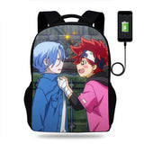 Anime SK8 The Infinity Backpack School Bag USB Charging Daily Travel Backpack