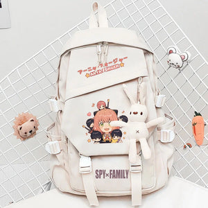 Anime SPY FAMILY Anya Forger Nylon Backpack Student School Bag