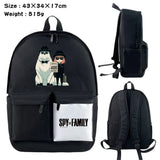 Anime SPY?FAMILY Nylon Backpack Casual Knapsack Cartoon Student Schoolbag