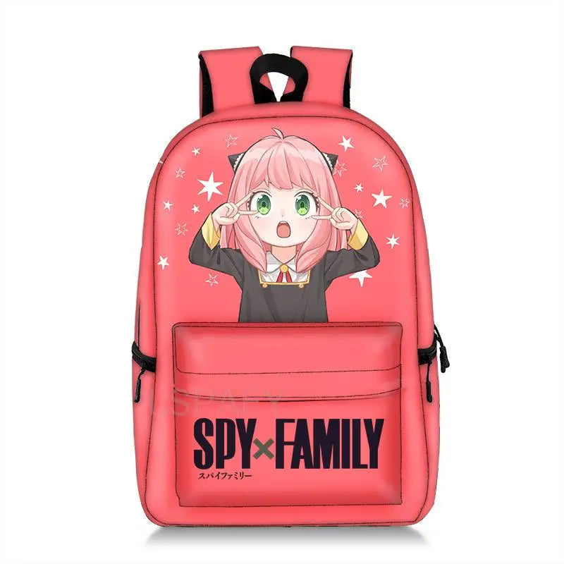 Anime SPY X FAMILY Anya Forger Backpack Girls Teen Bookbag Laptop Bag