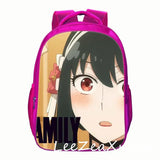 Anime SPY X Family Backpack 16inch School Bag For Children