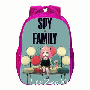 Anime SPY X Family Backpack 16inch School Bag For Children