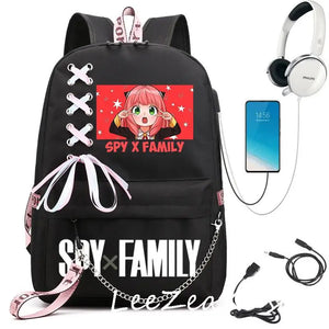 SPY x FAMILY Anya Forger School Backpack Women Student Shoulder Bag