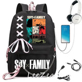 SPY x FAMILY Anya Forger School Backpack Women Student Shoulder Bag