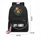 Anime SPY x FAMILY Backpack for School Girls Student Rucksack Usb Charging