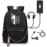 Slayer Tanjirou Kamado Backpack Demon Cosplay USB Charging Unisex Daily Bag