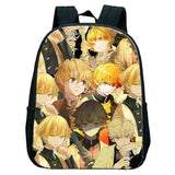 Demon Slayer Kimetsu No Yaiba Zenitsu Anime School Bag Cosplay Kids Backpack