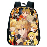 Demon Slayer Kimetsu No Yaiba Zenitsu Anime School Bag Cosplay Kids Backpack