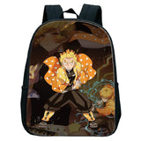 Demon Slayer Kimetsu No Yaiba Zenitsu Anime School Bag Cosplay Kids Backpack