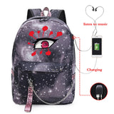 Demon Slayer Uzui Eyes Backpack School Bag Kimetsu No Yaiba