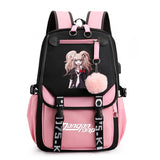 Anime School Bags Nylon Backpack Large Capacity Student School Bag Girls Travel