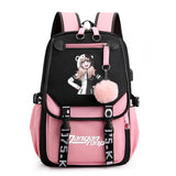 Anime School Bags Nylon Backpack Large Capacity Student School Bag Girls Travel