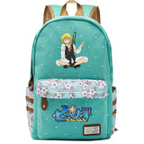 Anime Seven Deadly Sins Canvas Backpack Zipper Packsack