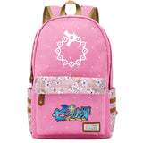 Anime 7 Deadly Sins Zip Backpack Student Schoolbag Cartoon Packsack
