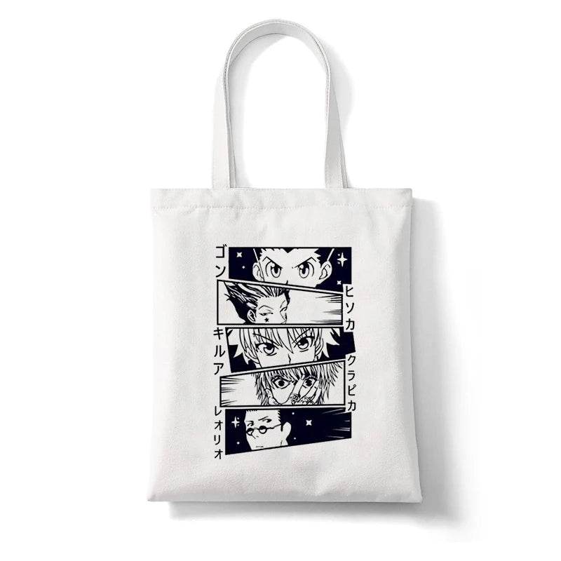 Hunter X Hunter Killua Zoldyck Shopping Bag Canvas Tote Large Capacity Handbag