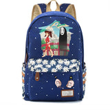 Anime Spirited Away Backpack Schoolbag Teen Student Travel Laptop Bag