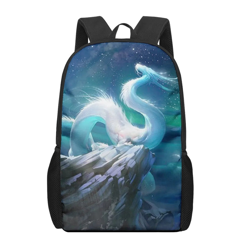 Anime Spirited Away Print Student Book Bags for Kids Boys Girls Backpack 16inch