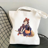 Anime Totoro Shopping Bag Graphic Tote Harajuku Shopper Bag Women Canvas