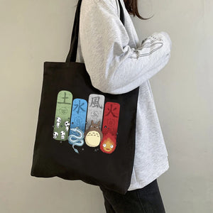 Spirited Away Totoro Shopper Bag Harajuku Women