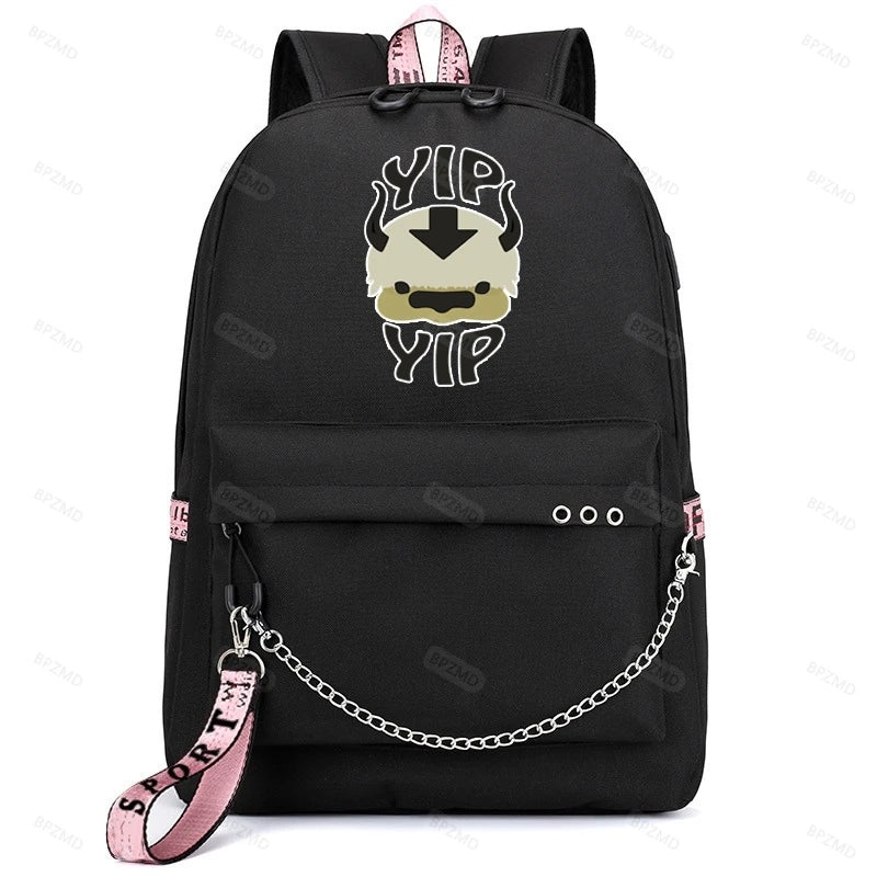 Anime Student Sports Bag School Bag Teenager USB Charging Backpack Laptop