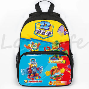 Anime Superzing Backpack Girls Boys Cartoon School Bag 16Inch Rucksack