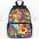 Anime Superzing Backpack Girls Boys Cartoon School Bag 16Inch Rucksack