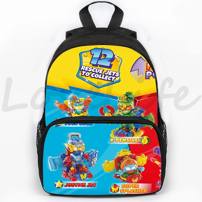 Anime Superzing Backpack Girls Boys Cartoon School Bag 16Inch Rucksack