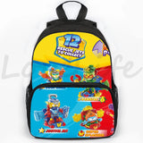 Anime Superzing Backpack Girls Boys Cartoon School Bag 16Inch Rucksack