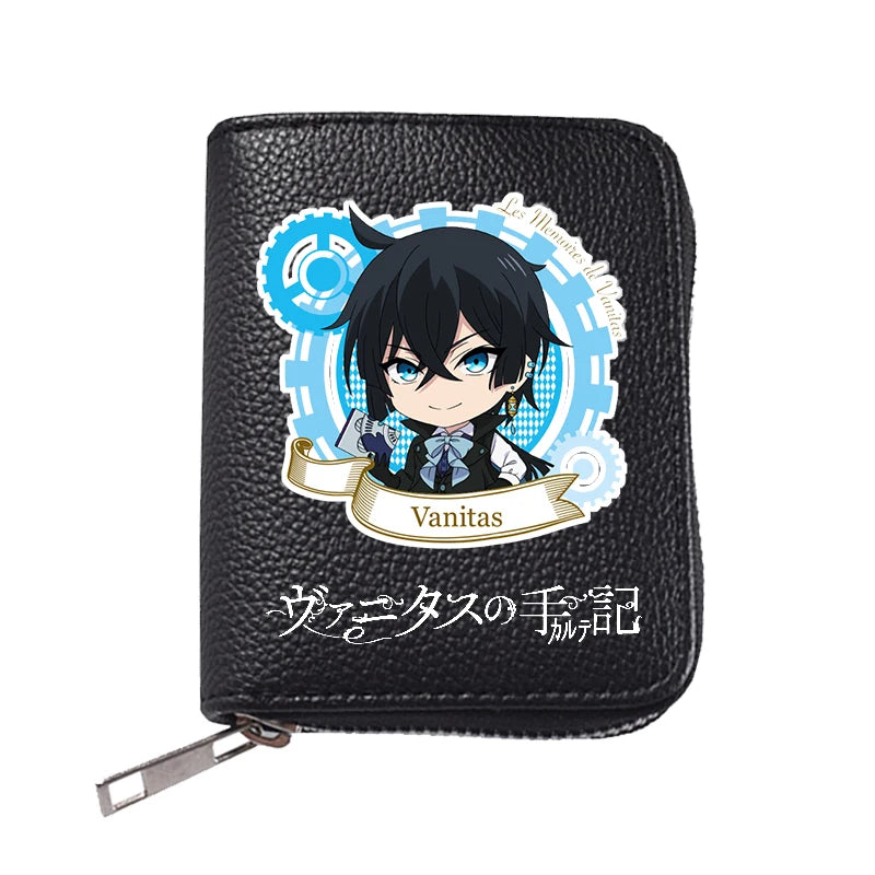Vanitas Cosplay PU Leather Mini Zipper Wallet Students Purse