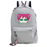 Anime Saiki K School Backpack for Teen Girls USB Backpack