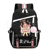Hanako-Kun USB Girl Backpack School Book Bags Laptop Headphone Port
