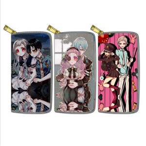 Hanako-kun Logo Wallet Zipper Long Lady's Change Purse Credit Card Purse