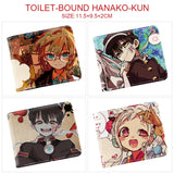 Anime Hanako-kun Pu Wallet Bifold Coin Pocket Card Teenager Boy Girl Casual
