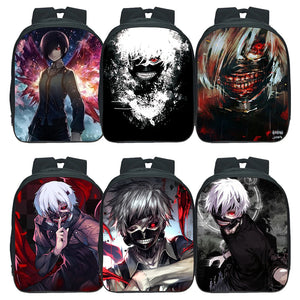 Tokyo Ghoul Backpack Children School Bag Double-layer Bookbag