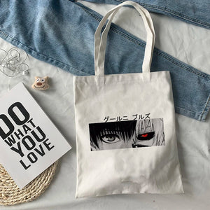 Gothic Style Tokyo Ghoul Canvas Bag - Large Capacity Women's Bag