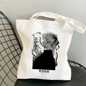 Anime Tokyo Ghoul Print Shoulder Bag Canvas Bag Harajuku Shopper Bag