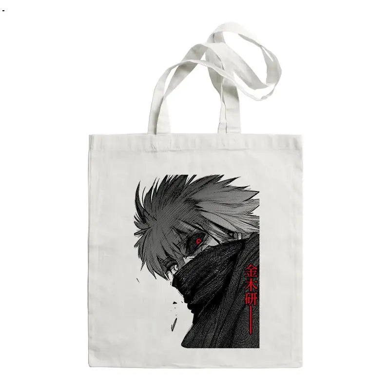 Anime Tokyo Ghoul Print Shoulder Bag Canvas Bag Harajuku Shopper Bag