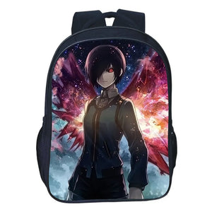 Tokyo Ghoul School Bag Men Double-layer Backpack Teen Bookbag Large Capacity