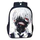 Tokyo Ghoul School Bag Men Double-layer Backpack Teen Bookbag Large Capacity