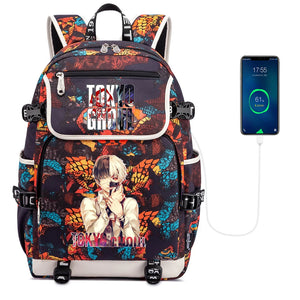 Tokyo Ghoul Teen School Bag Canvas Backpack Rucksack Laptop Shoulder Bag