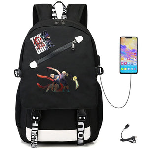 Tokyo Ghoul USB Oxford Packsack Unisex Schoolbag Casual Teengr