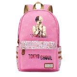 Anime Tokyo Ghoul Zipper Backpack Student Schoolbag Canvas High Packsack