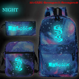 Anime Tokyo Revengers Children Schoolbag Luminous Cartoon Print Backpack