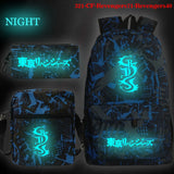 Anime Tokyo Revengers Children Schoolbag Luminous Cartoon Print Backpack