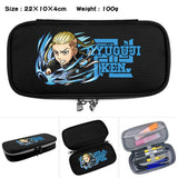 Anime Tokyo Revengers Nylon Penbag Cartoon Print Cosmetic Cases