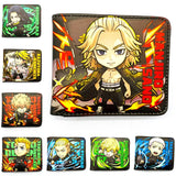 Anime Tokyo Revengers Wallet DraKen Folding PU Purse Short Wallet Cosplay
