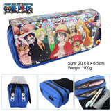 Anime Tony Chopper Luffy Law Cosplay Canvas School Pen Pencil Case