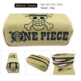 Anime Tony Chopper Luffy Law Cosplay Canvas School Pen Pencil Case